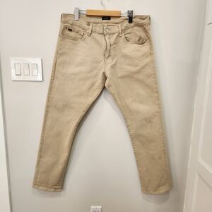 Polo Ralph Lauren The Sullivan Slim Chino Light Khaki Sand Beige Stretch 36x32